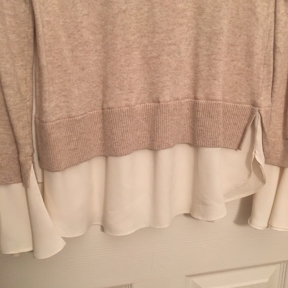 Loft Ruffle Cuff Two in One Sweater - Picture 4 of 7